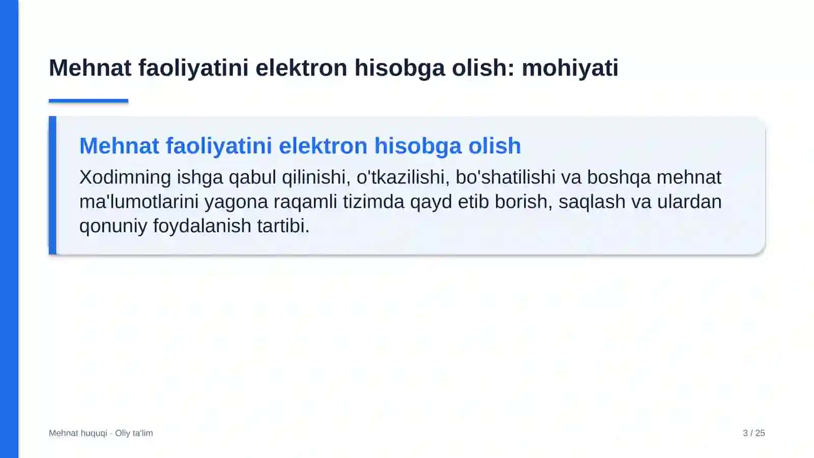 Bolalar shifoxonalarida mehnat faoliyatini elektron hisobga olish 3