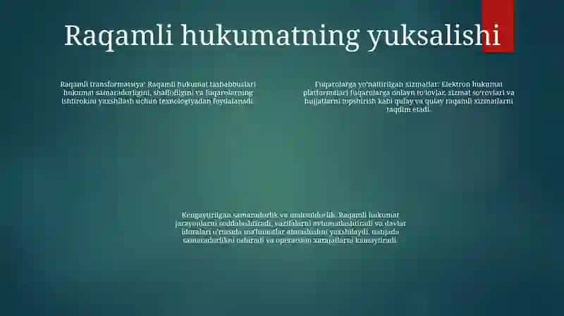 Davlat Boshqaruvida Rqamli Texnologiyalarini Rivojlantirish 3