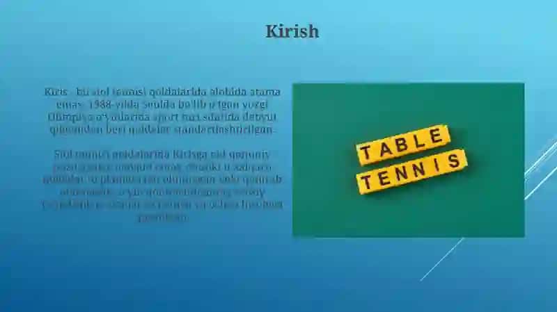 Stol tennis qoidalari 3