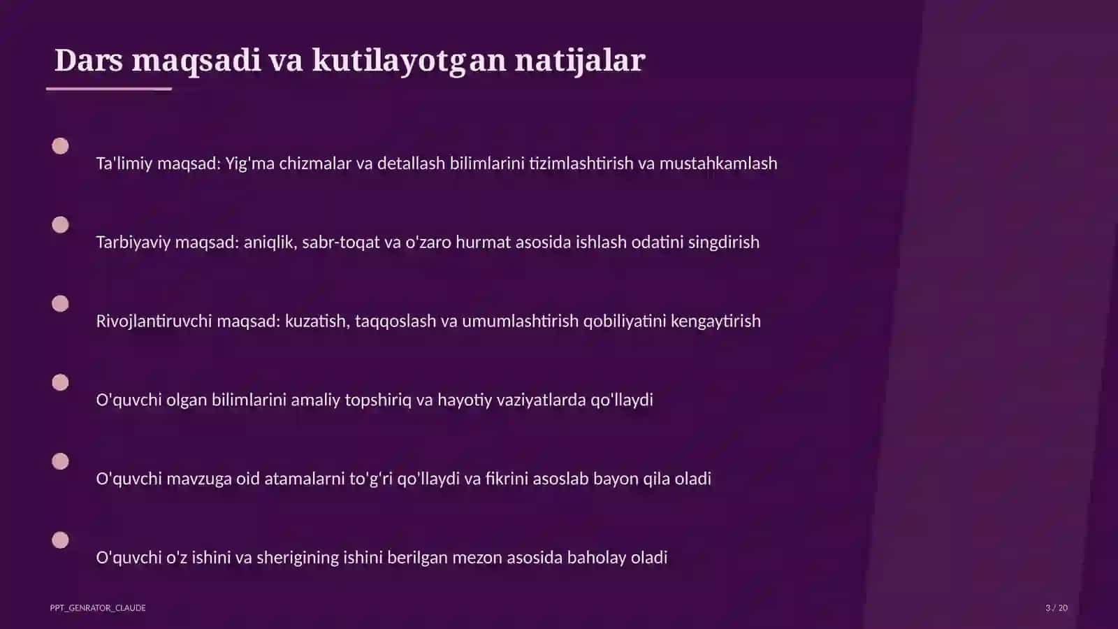 Yig'ma chizmalar va detallash (9-sinf) 3