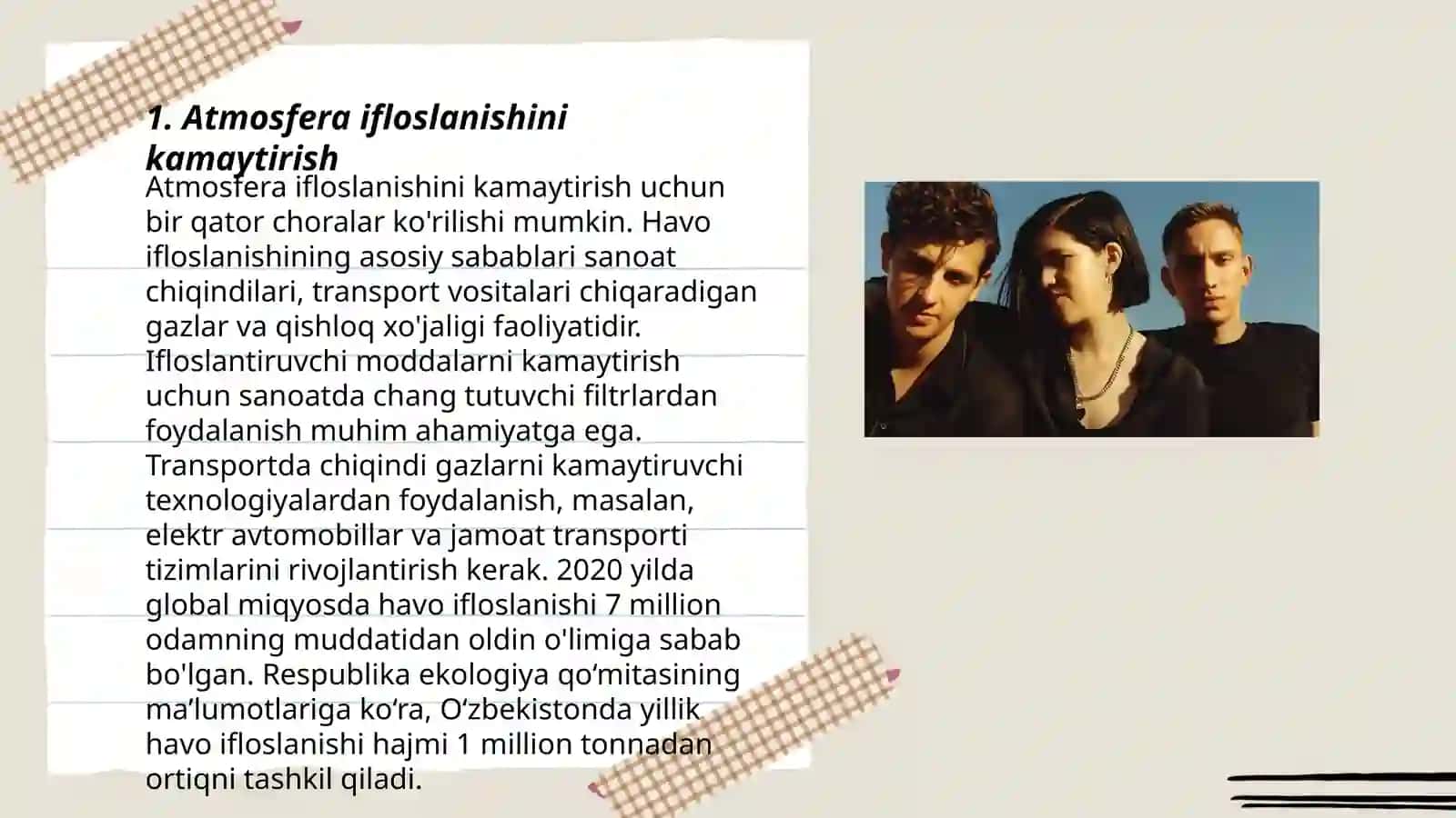 Atmosfera ifloslanishini kamaytirish 3