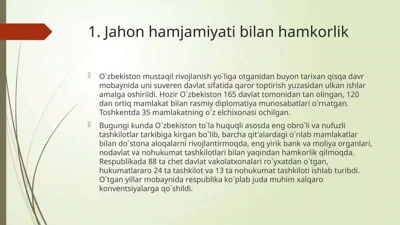 O’zbekiston Respublikasining korxonalarining xorijiy bozordagi strategik liniyalari 3
