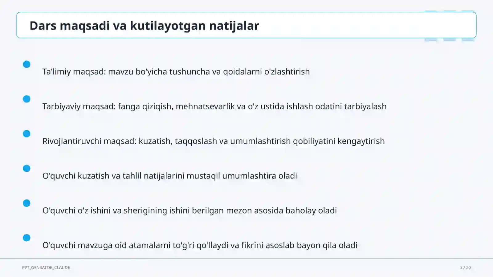 Fizika (6–11) — mustaqil o'rganish uchun 3