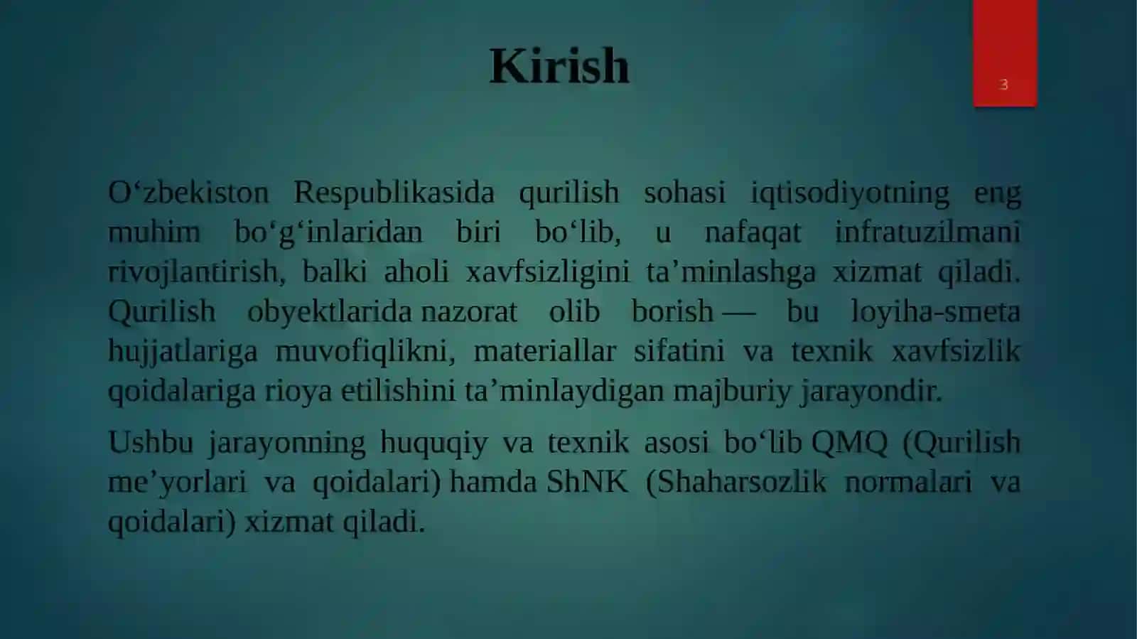 Qurilishobyektidame'yoriyhujjatlarasosidanazoratolibboorish 3