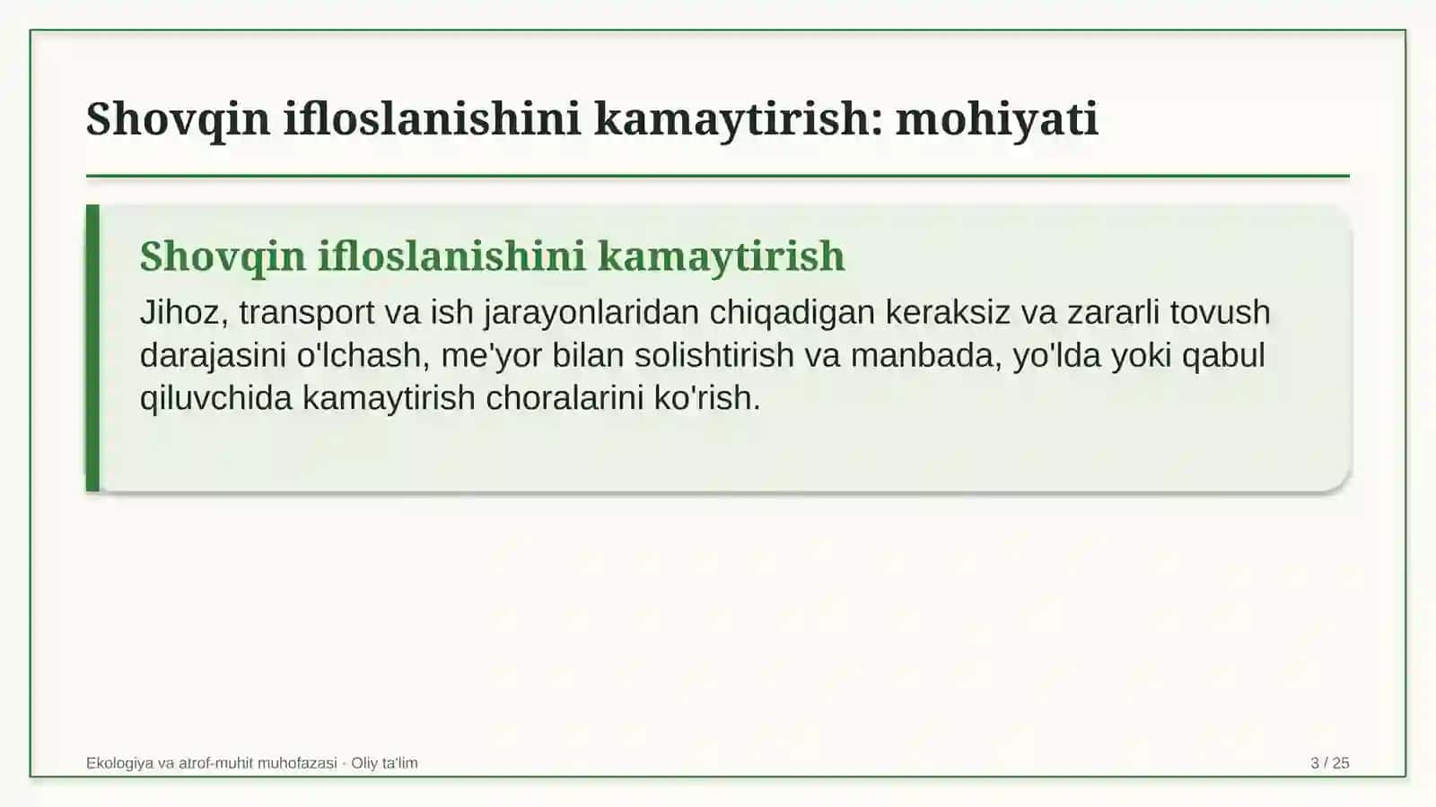 Yo'l qurilishida shovqin ifloslanishini kamaytirish 3