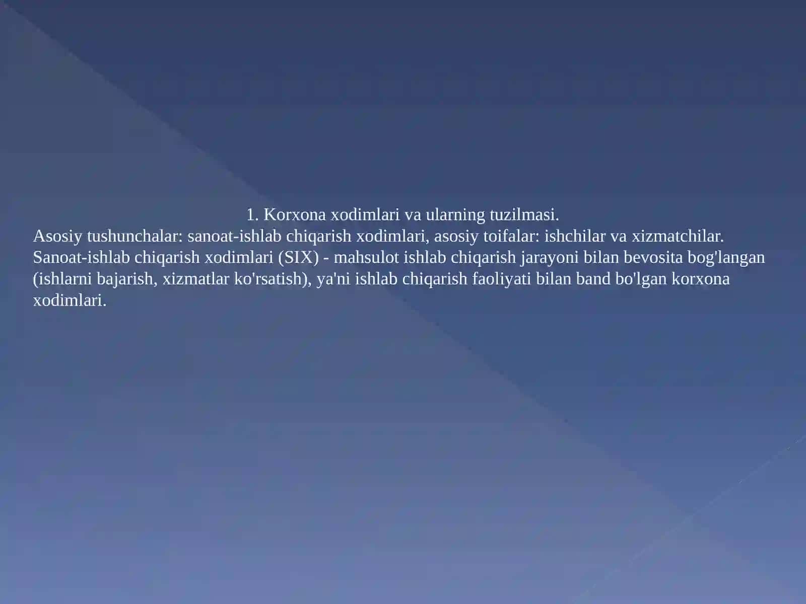 Iqtisodiyot - Korxona xodimlari va ish haqi tizimi 3