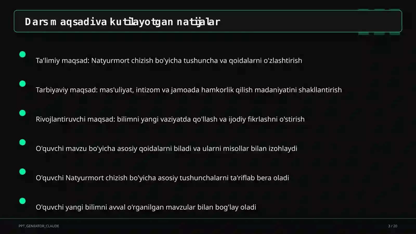 Natyurmort chizish (2-sinf) 3