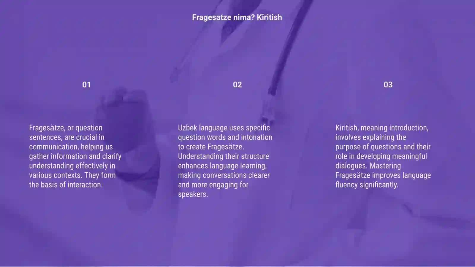 Die Fragesatze 3