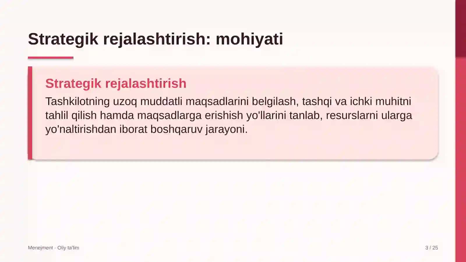 Yakka tartibdagi uy-joy qurilishida strategik rejalashtirish 3
