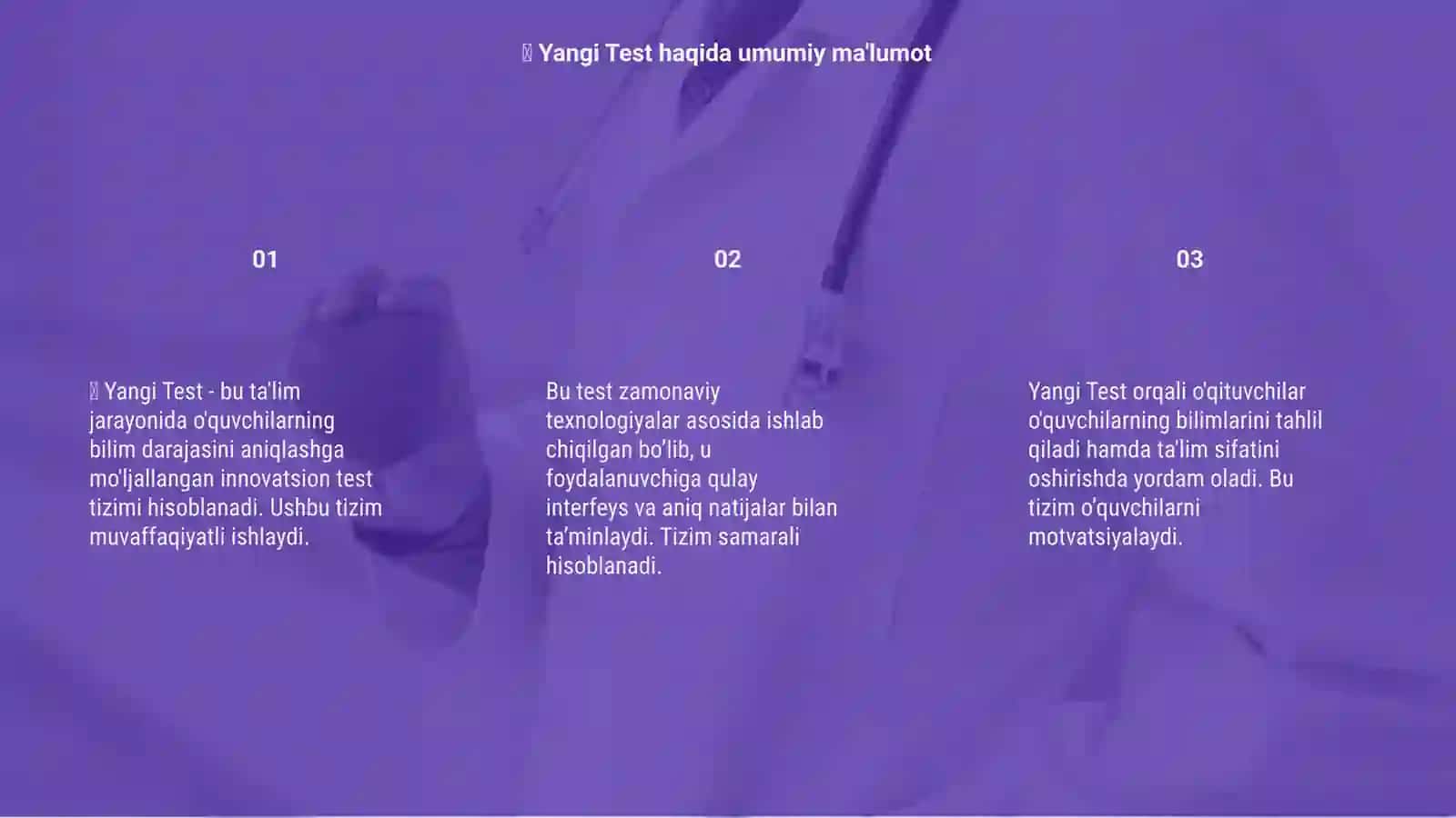 💠 Yangi Test 3