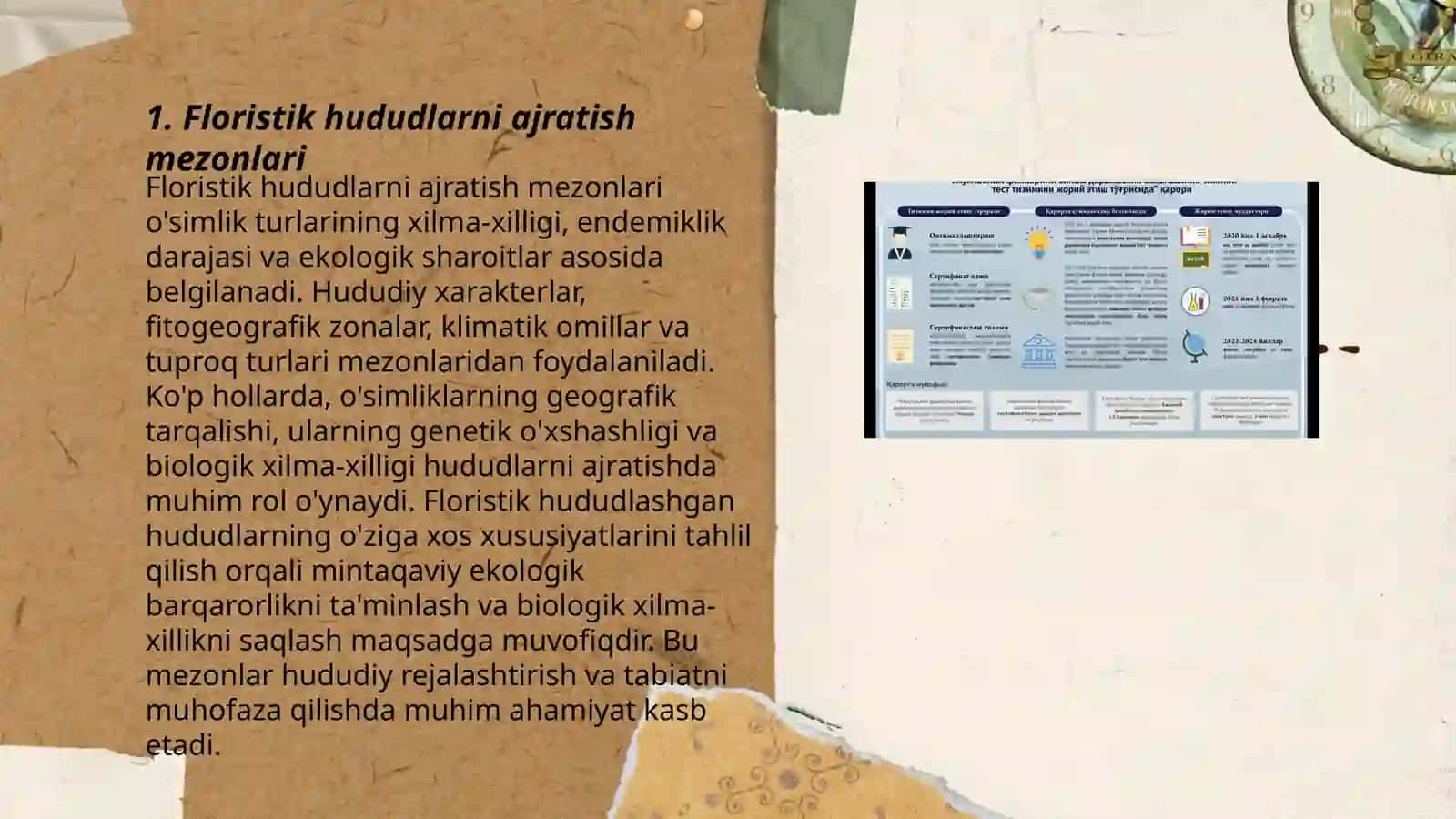 Floristik,faunistik va biotik regionlarni ajratish prinsiplari va ularning tartibi 3