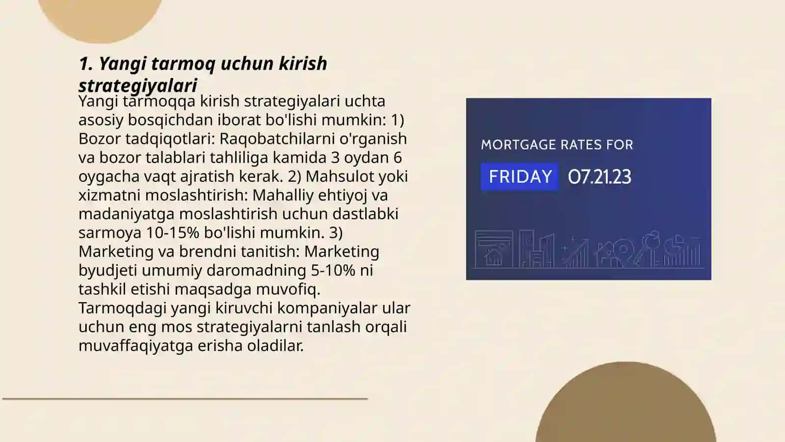 Yangi tarmoqdagi raqobatchilik uchun strategiya 3