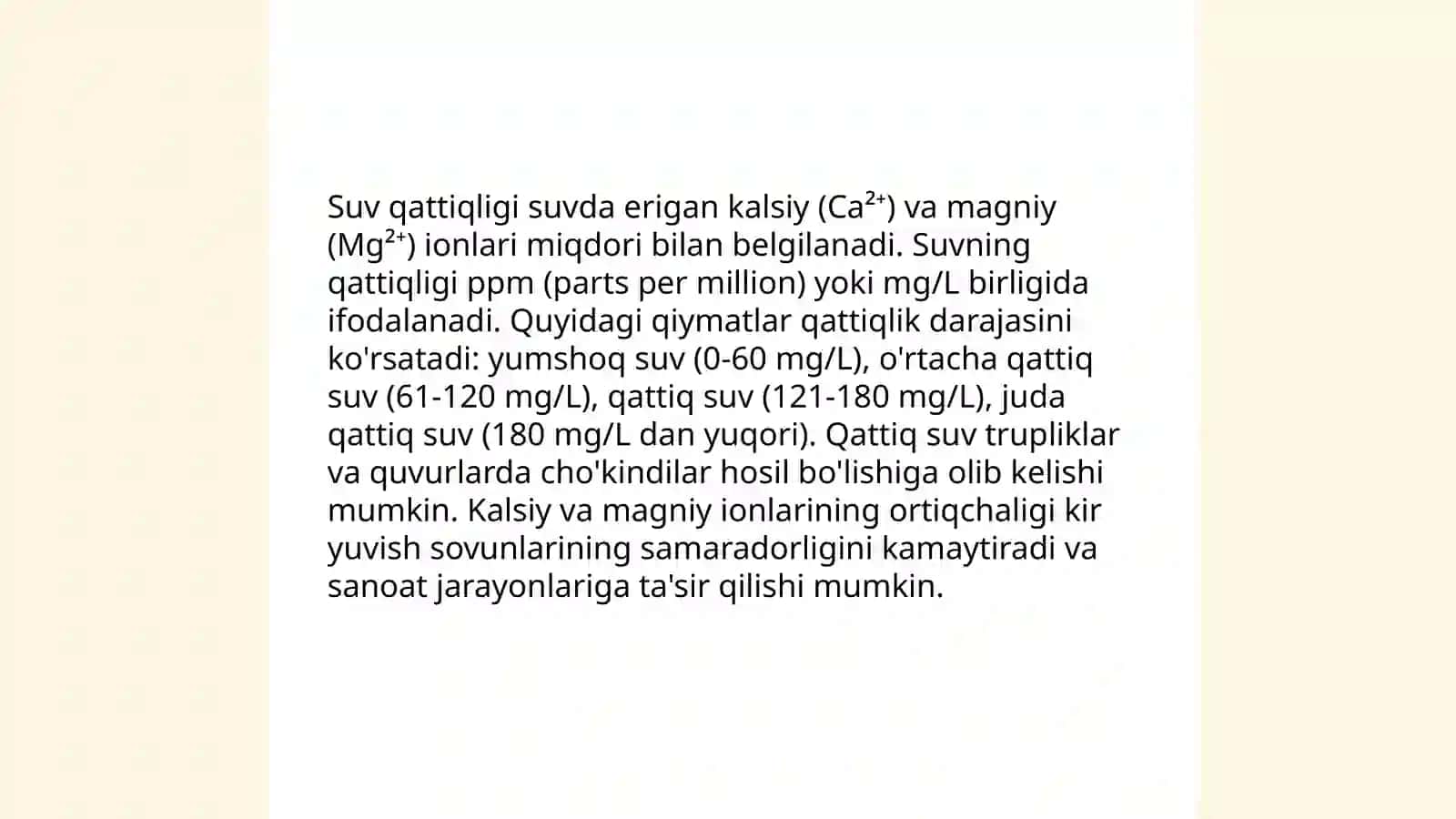 Suvning qаttiqligi vа uni yumshаtishgа dоir mаsаlаlаr yechish 3