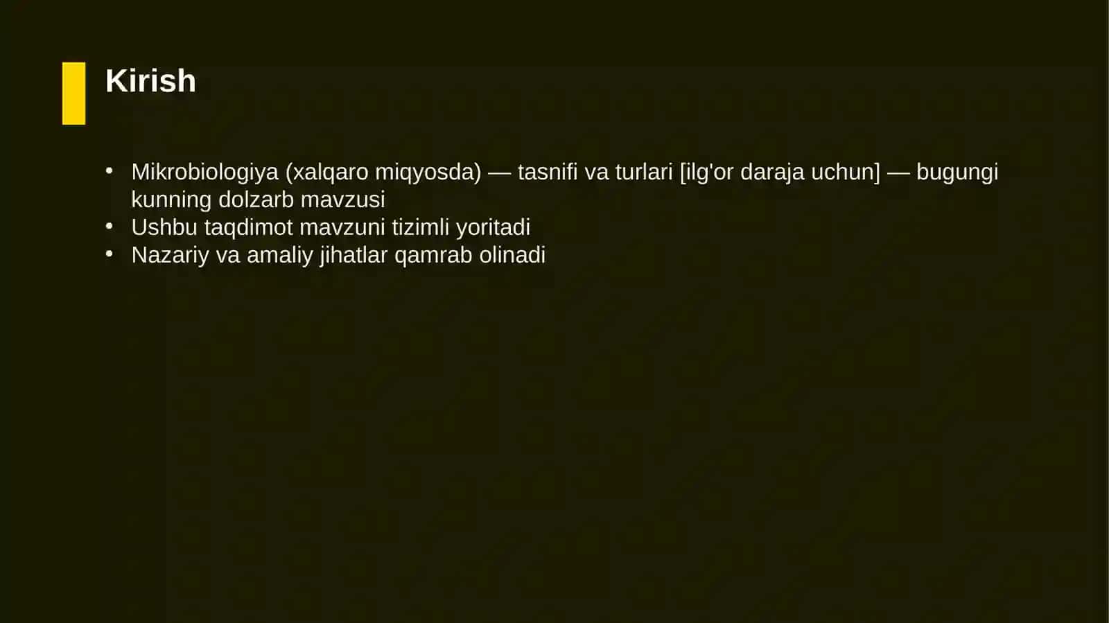 Mikrobiologiya (xalqaro miqyosda) — tasnifi va turlari [ilg'or daraja uchun] 3