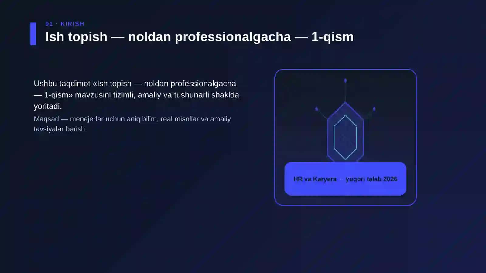 Ish topish — noldan professionalgacha — 1-qism 3