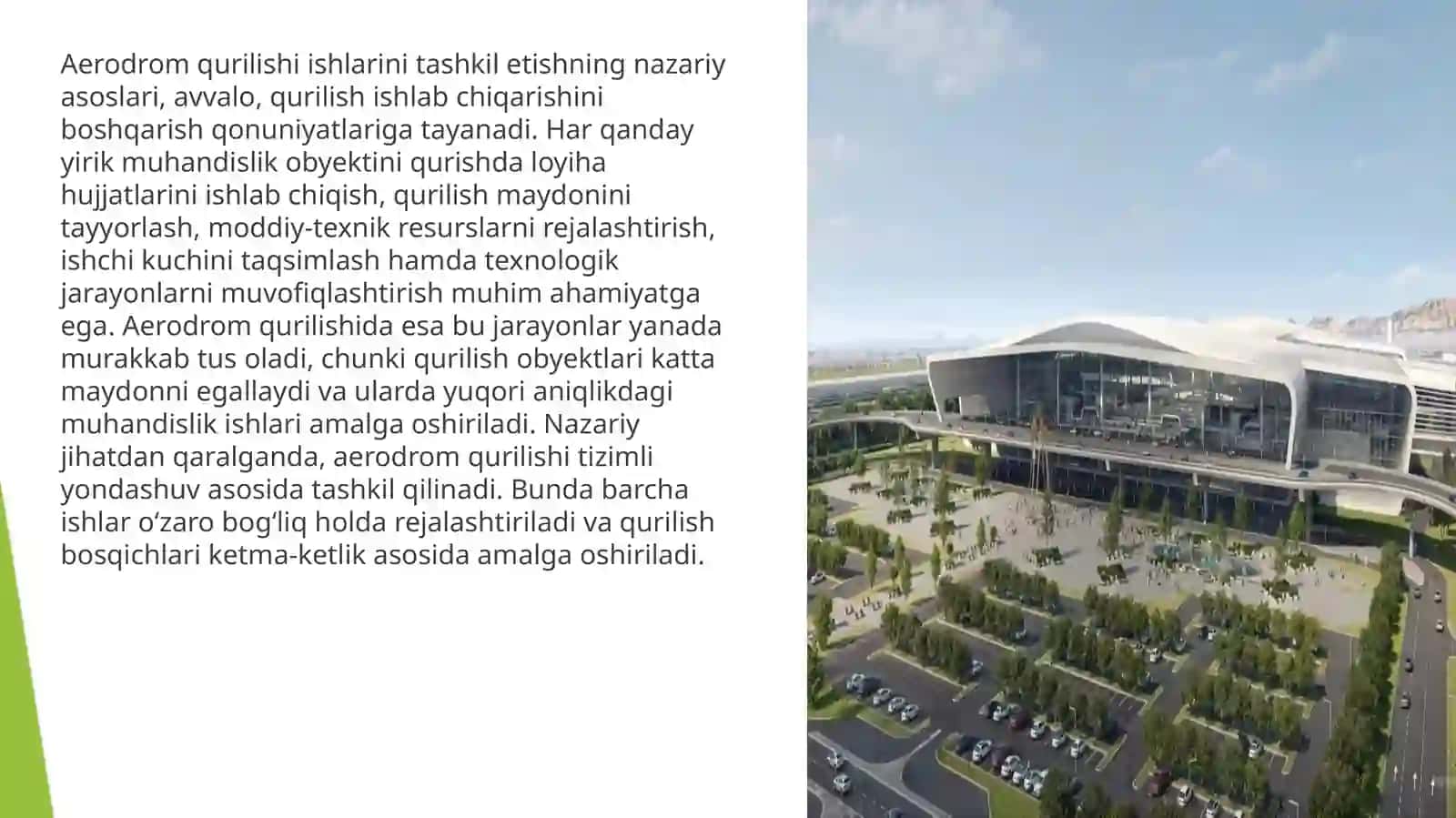 Aerodrom qurilishi ishlarini tashkil etishning umumiy tamoyillari 3