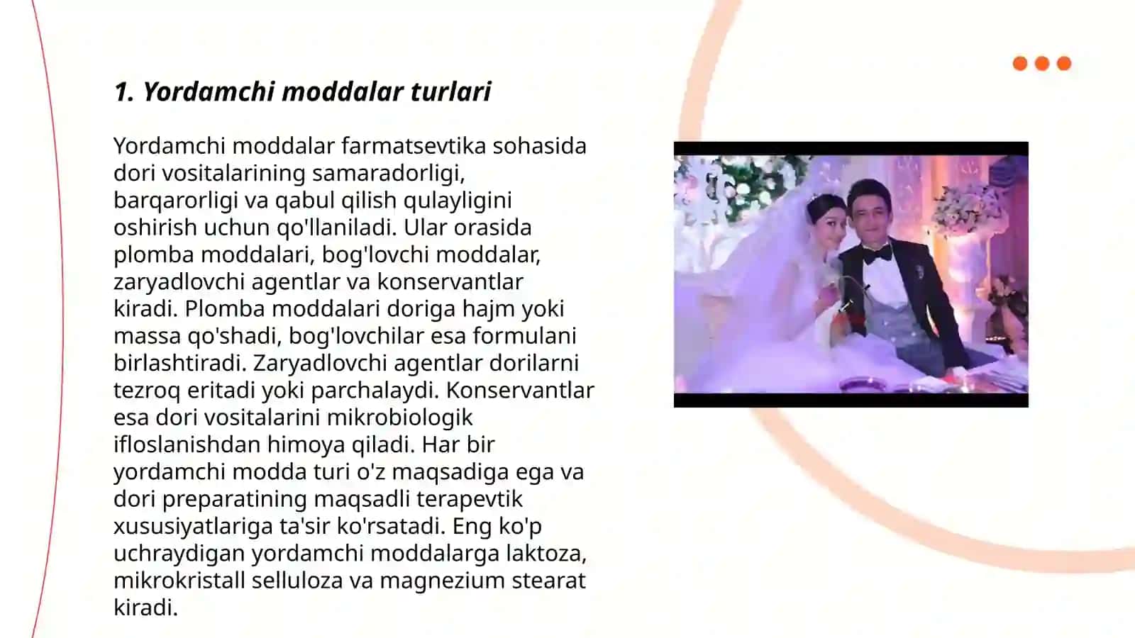 Tayyor dori vositalari ishlab chiqarishda ishlatiladigan yordamchi moddalar 3