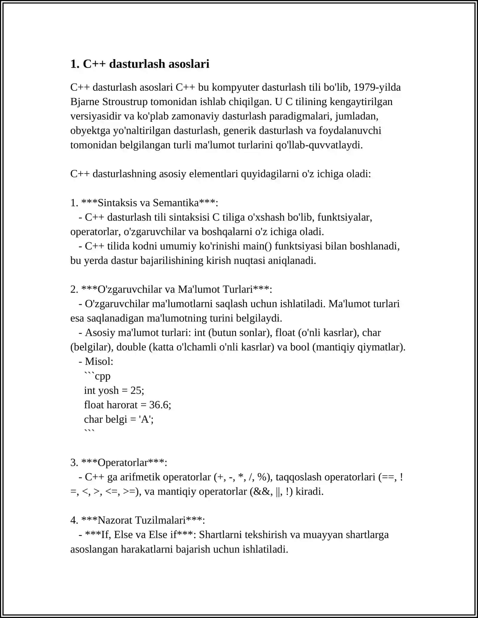 C++ DASTURI 3