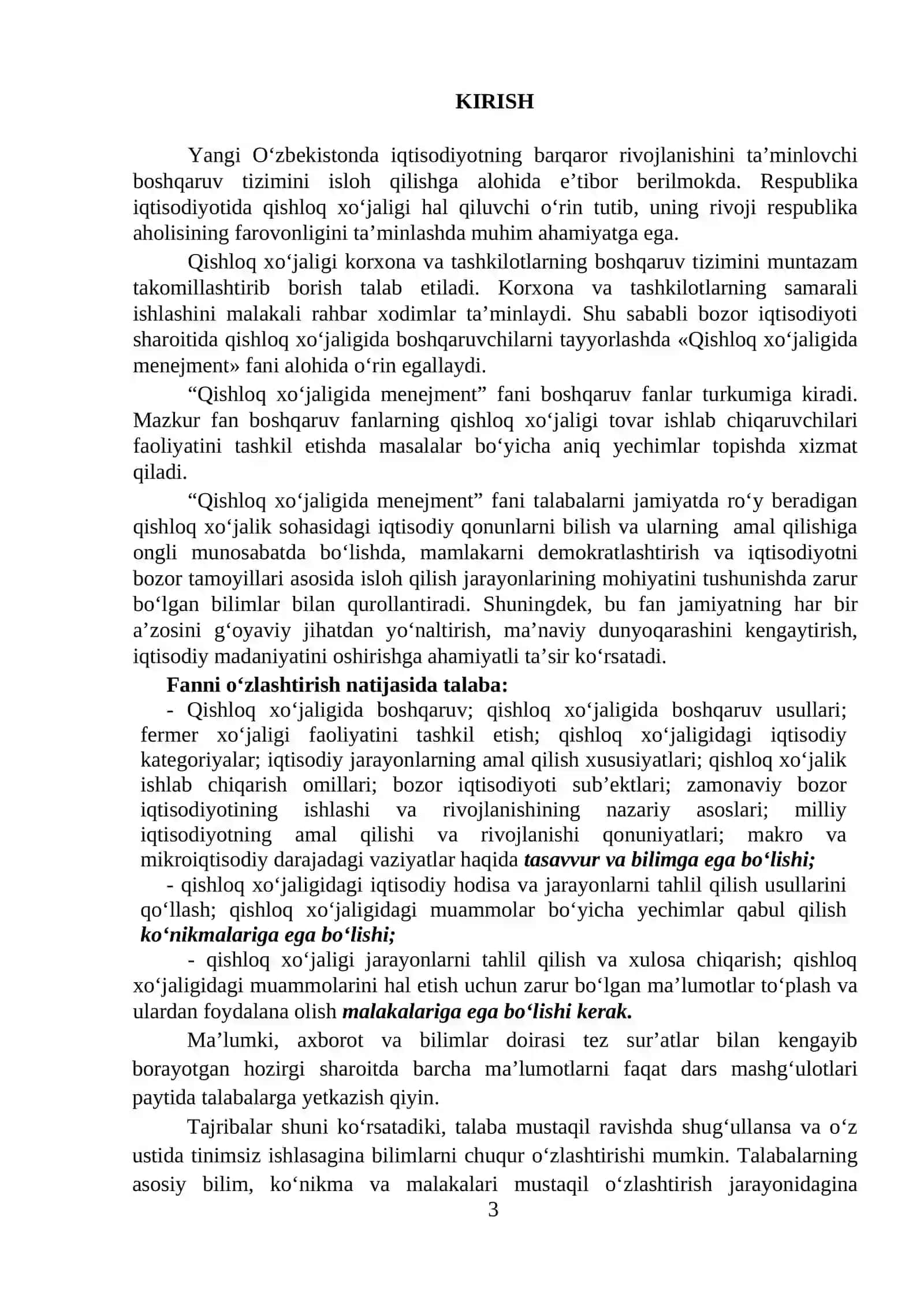 Nazorat ishlari bajarish bo'yicha uslubiy ko'rsatma 3