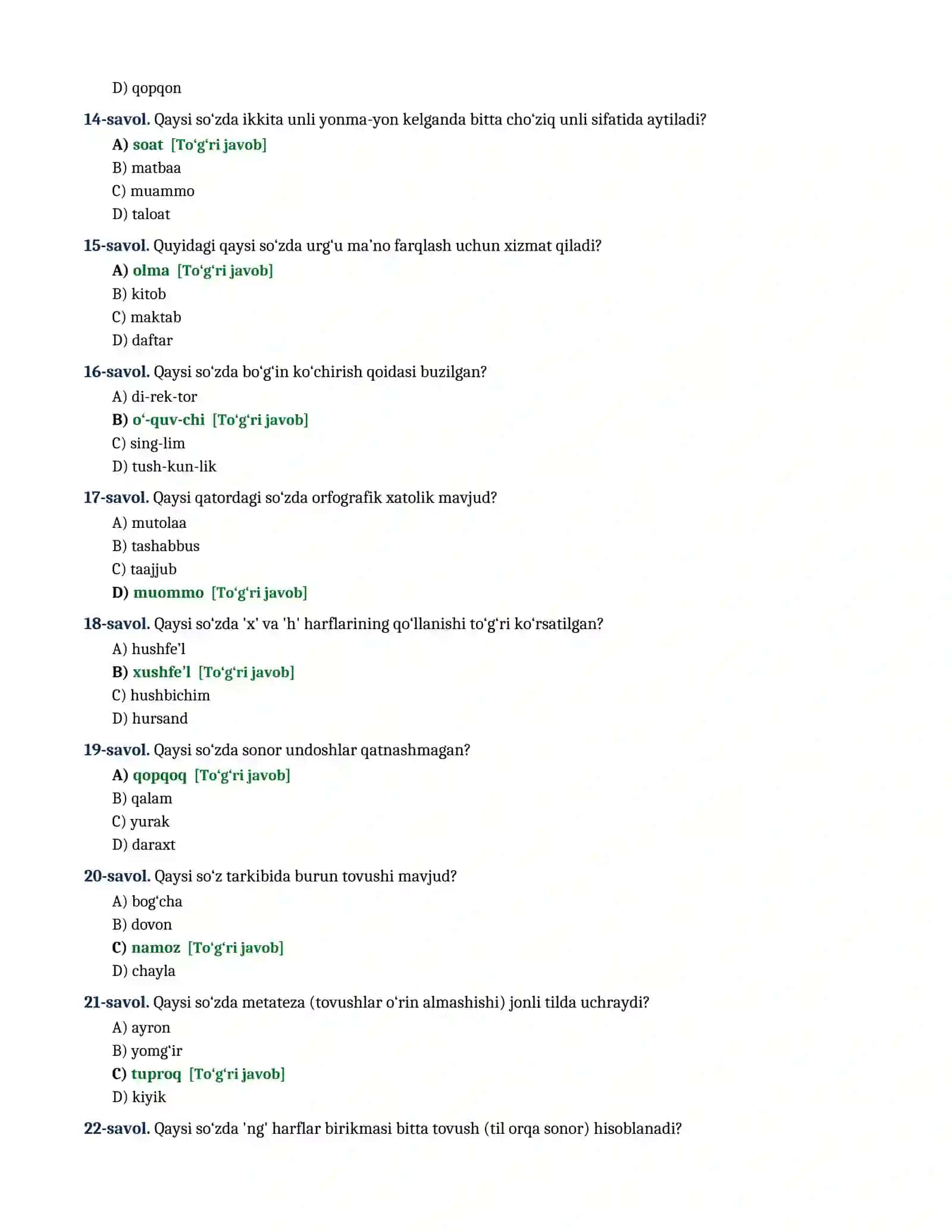 NOSTRIFIKATSIYA IMTIHONIGA TAYYORGARLIK 3
