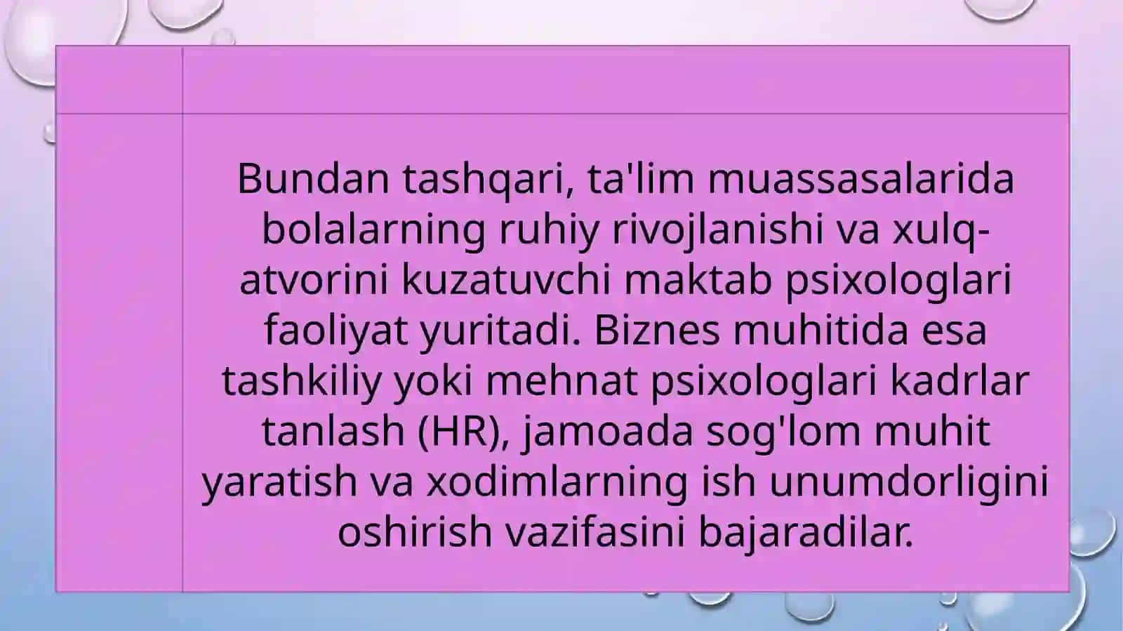 Psixologiya kasb sifatida 3