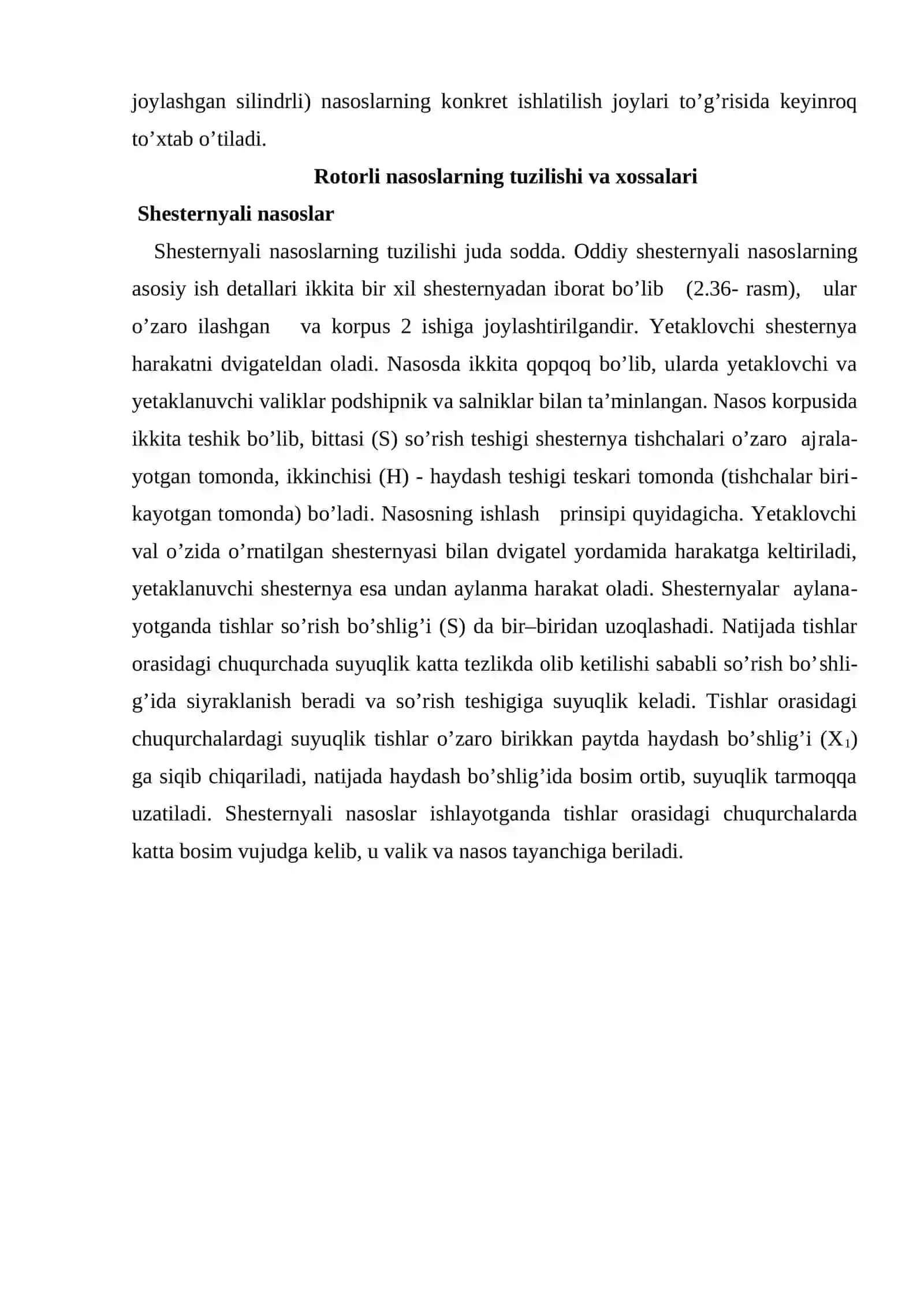 Rоtоrli nаsоslаrning tаsnifi umumiy хоssаlаri vа qo’llаnilishi 3