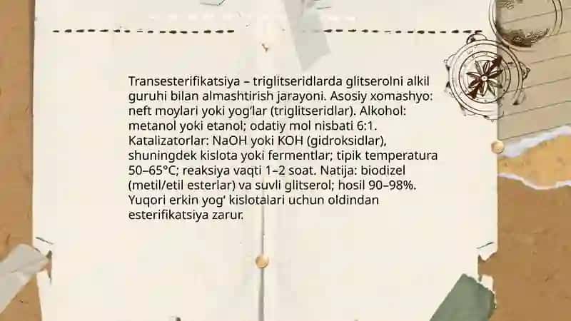 Biodizel yoqilg'isi 3