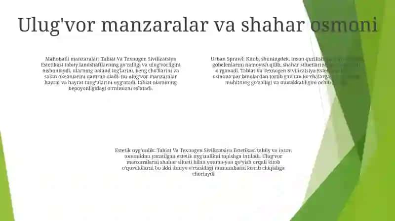 Tabiat Va Texnogen Sivilizatsiya Estetikasi 3