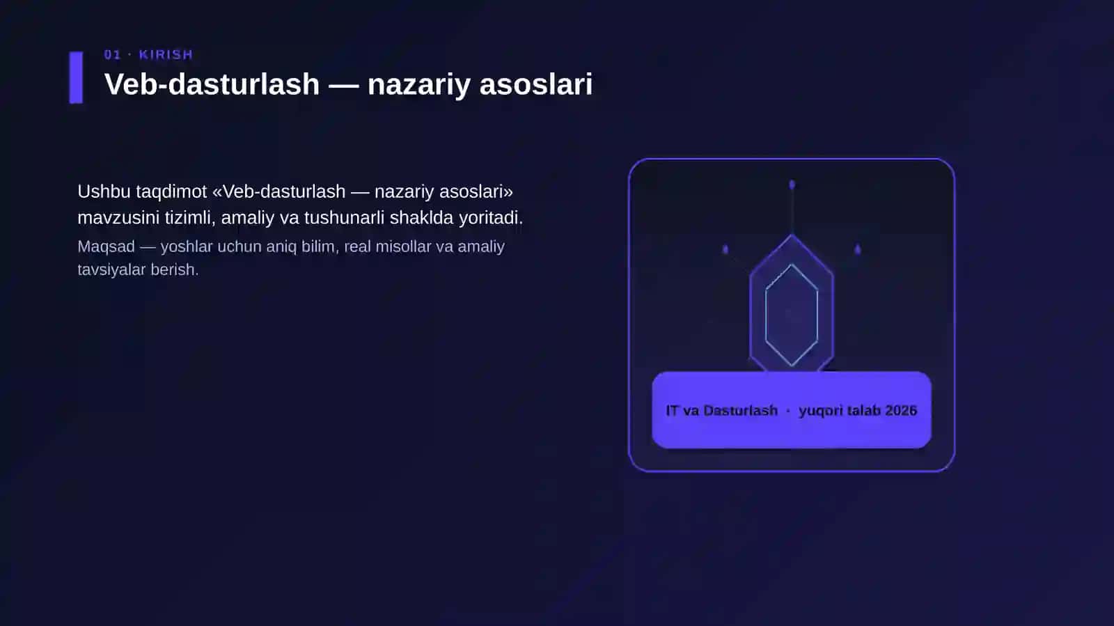 Veb-dasturlash — nazariy asoslari 3