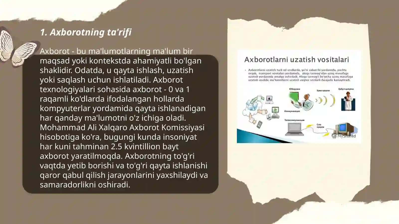 Axborot nima va uning manbalari 3