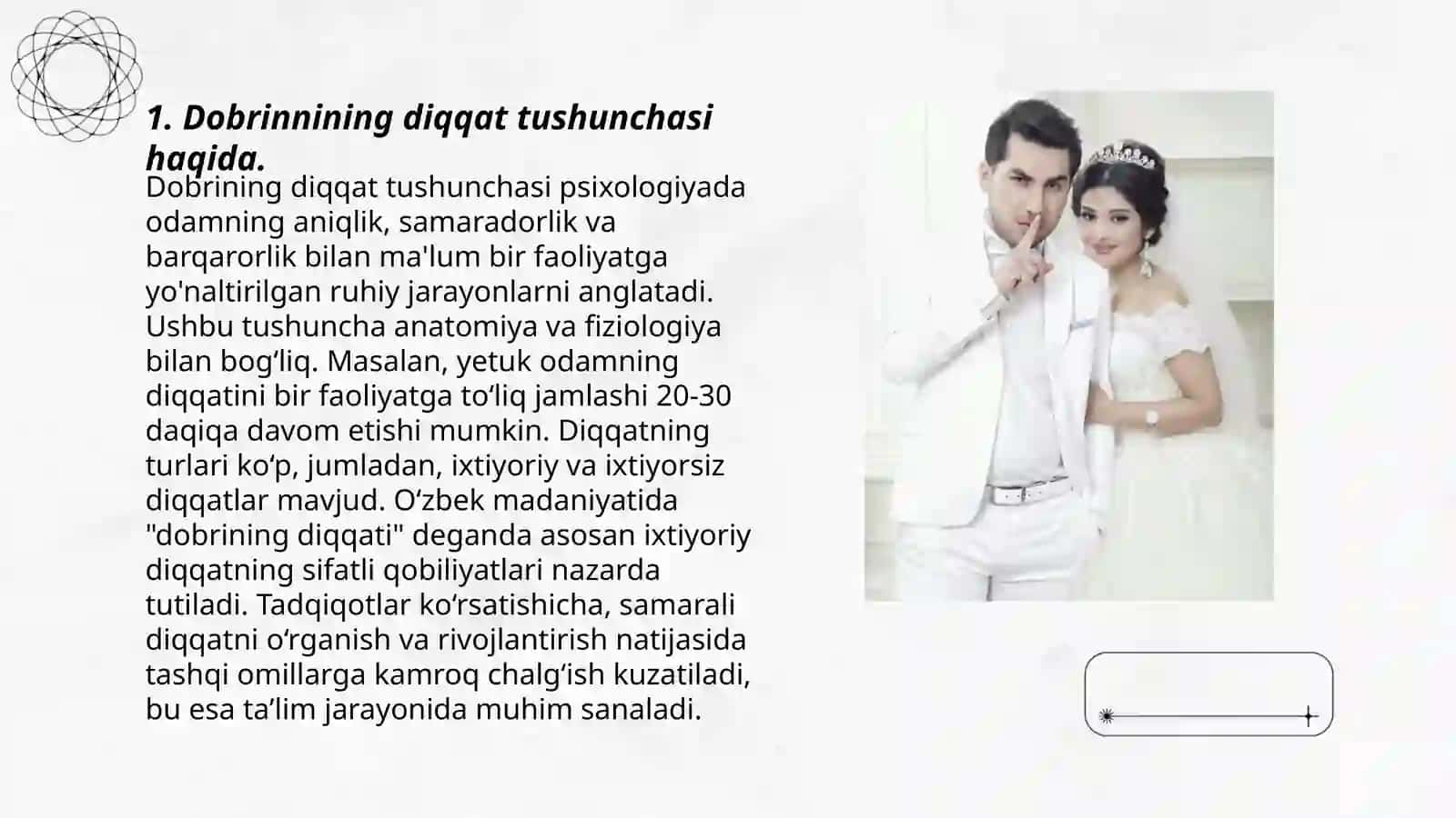 Dobrinnining diqqat haqidagi qarashlari 3