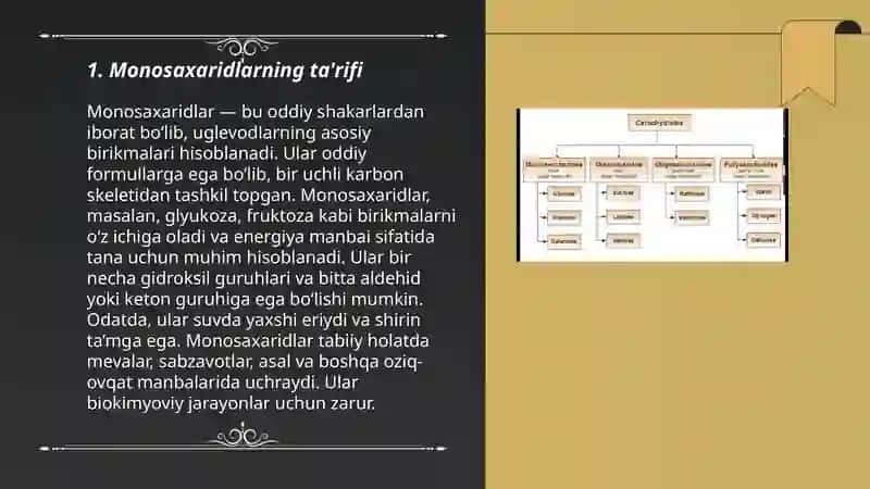 Karbonsuvlar. Monosaxaridlarning tuzilishi va xossalari 3