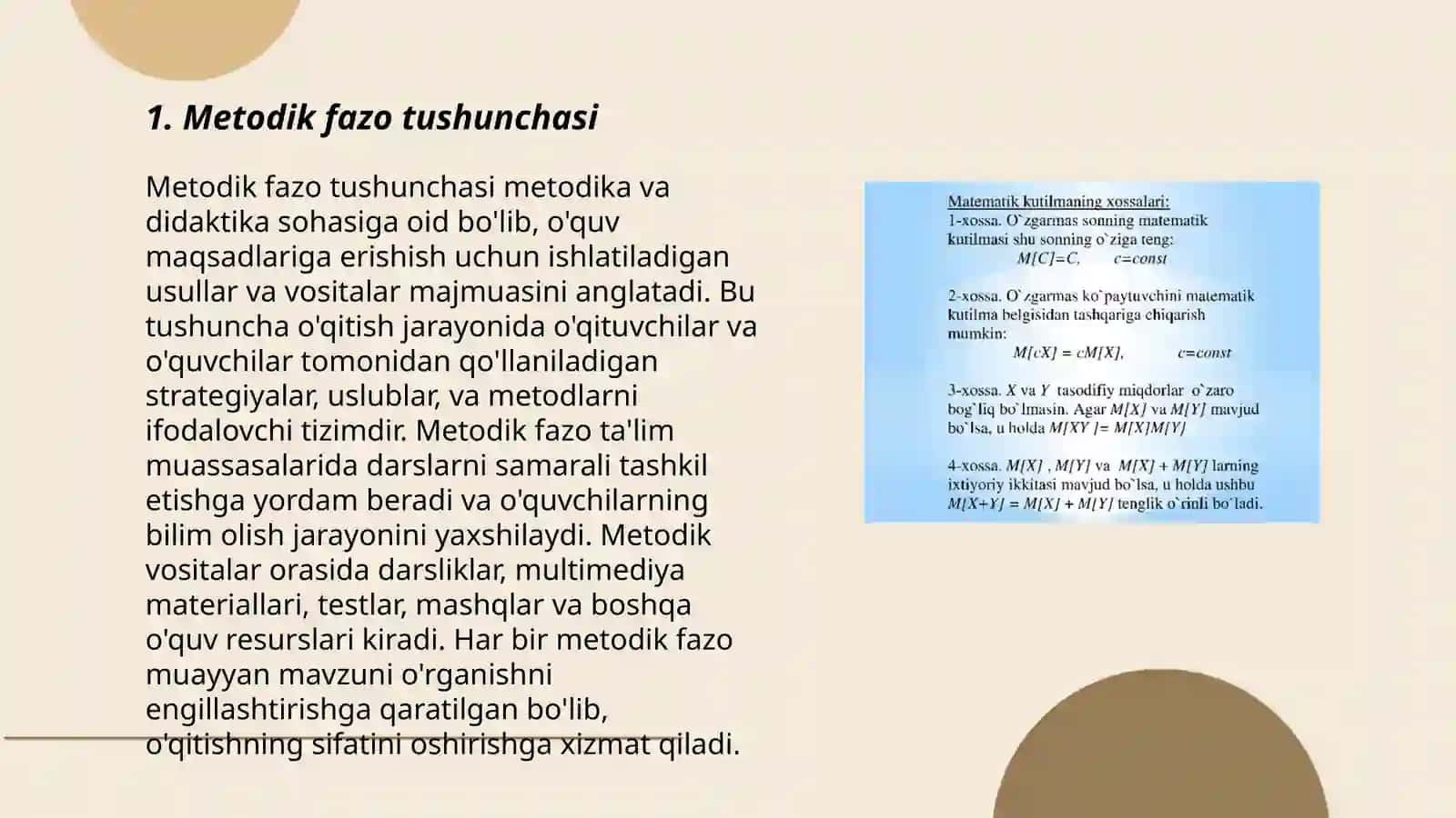 Metodik fazo tushunchasi 3