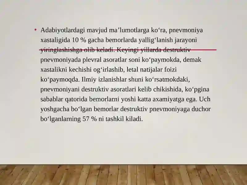 O‘PKA Bakterial Destrüksiyasi 3
