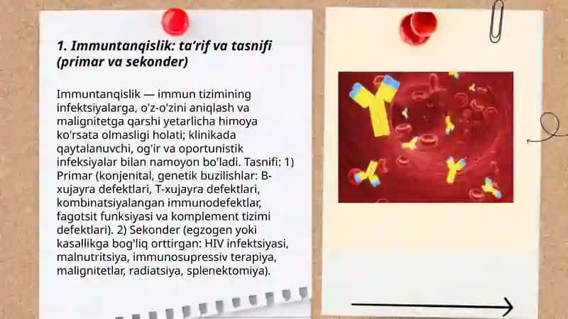 Immuntanqislik holatlari. Antigen va antitelolar. Serologik reaksiyalar 3