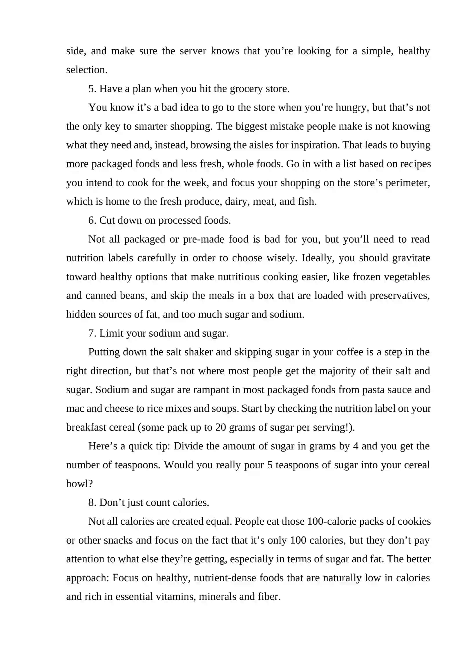 [10 RULES OF HEALTHY EATING] 3