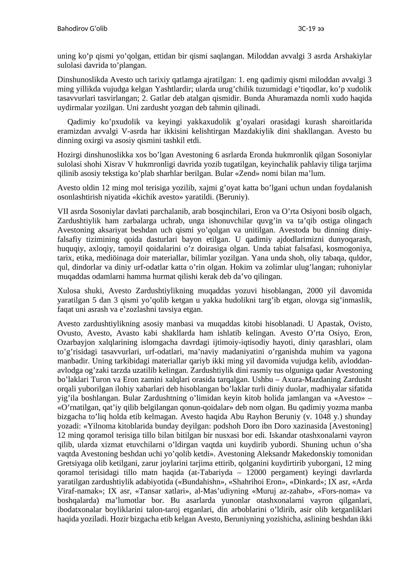 Avesto 3