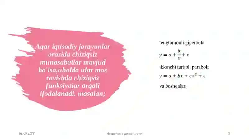 Chiziqsiz regressiya modellari 3