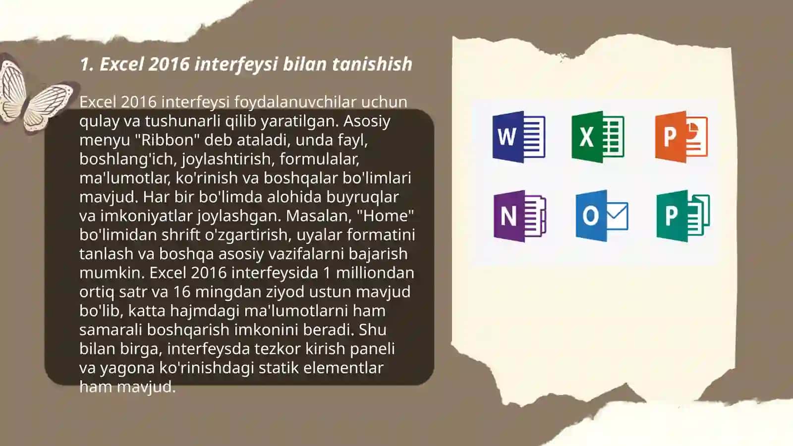 Excel 2016 bilan ishlash 3