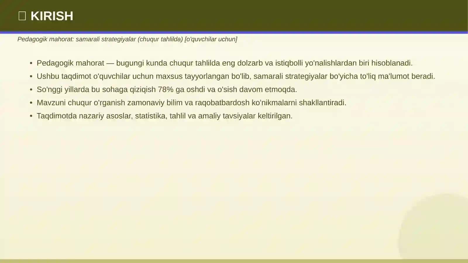 Pedagogik mahorat: samarali strategiyalar 3