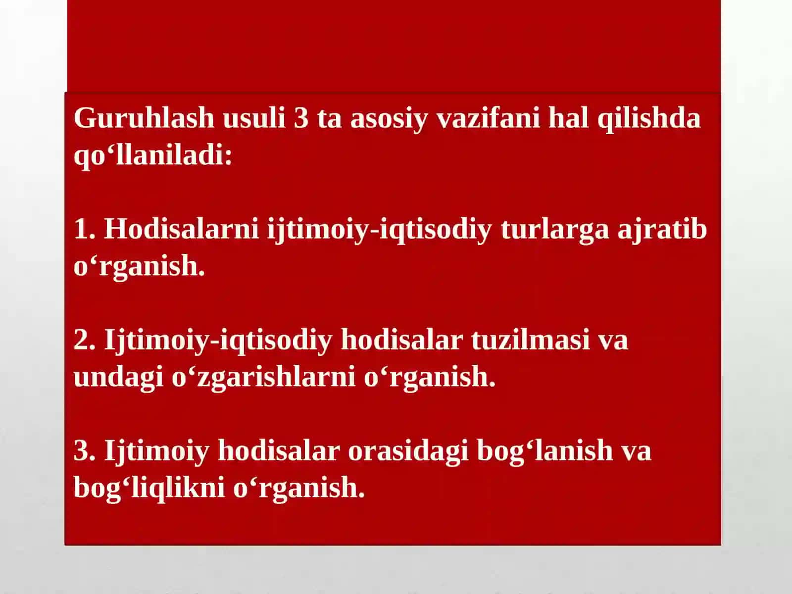 Statistik guruhlash 3