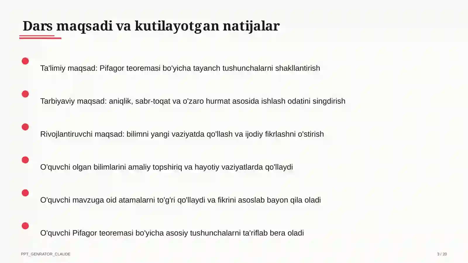 Pifagor teoremasi (8-sinf) 3