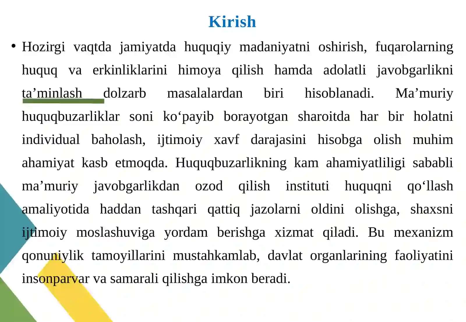 Huquqbuzarlikning kam ahamiyatliligi sababli ma’muriy javobgarlikdan ozod qilish 3