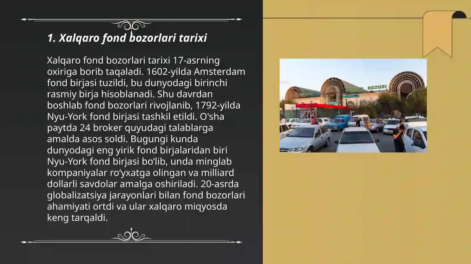 Xalqaro fond bozorlari 3
