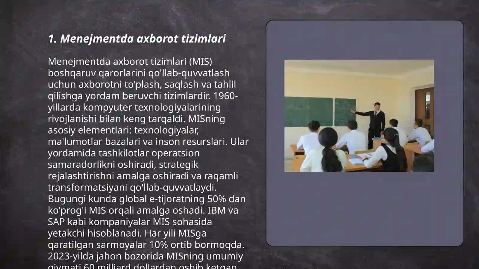 Menejmentni axborot bilan ta'minlash 3