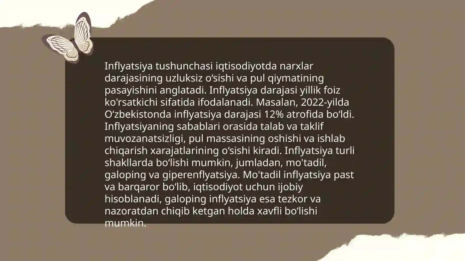 Inflatsiya va uning namoyon bo`lish shakillari 3