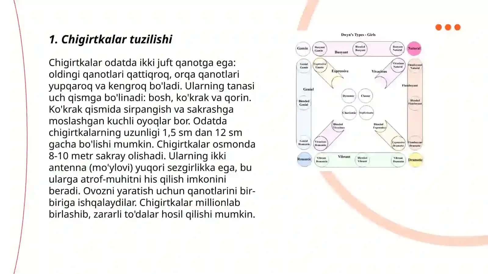 Chigirtkalar va ularning turlari 3