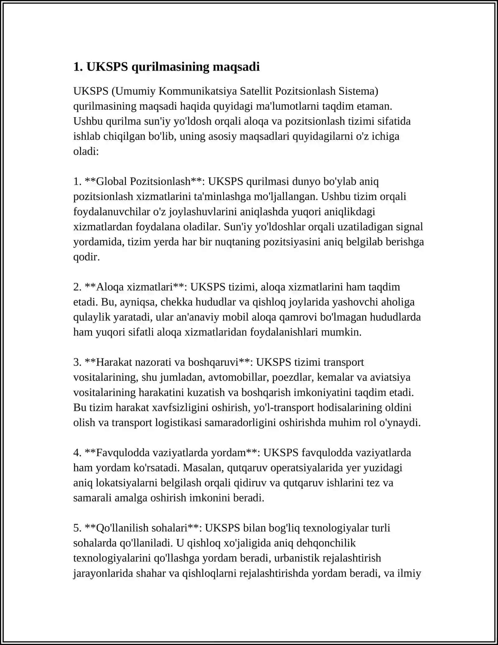 HARAKTLANUVCHI TARKIBNI PASTKI GABARITINI NAZORAT QILISH QURILMASI(UKSPS) 3