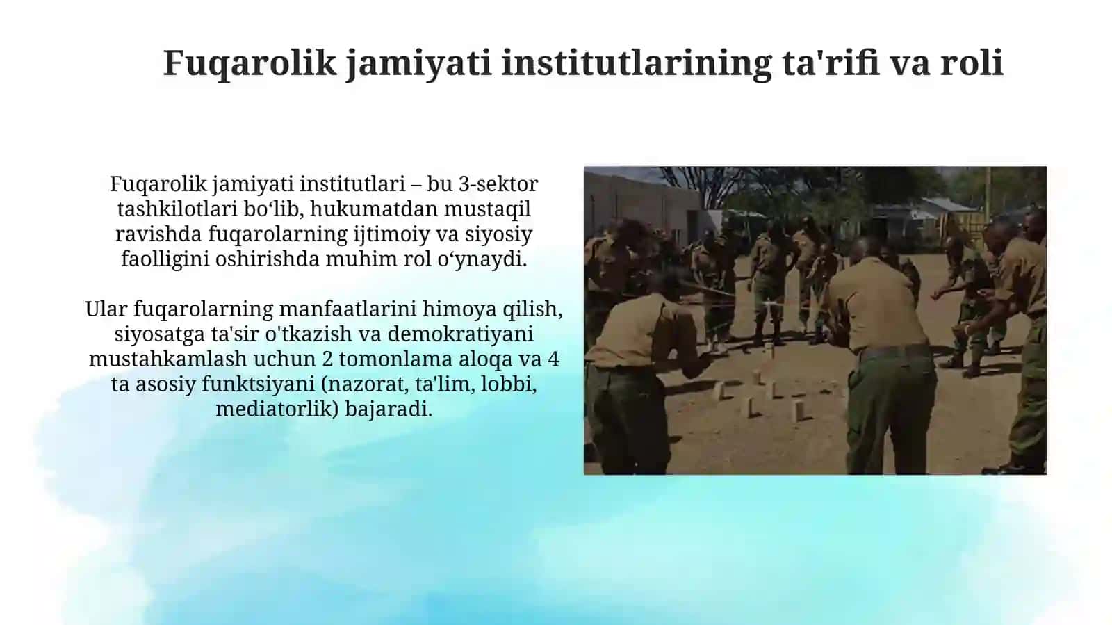 Fuqarolik Jamiyati Institutlari 3