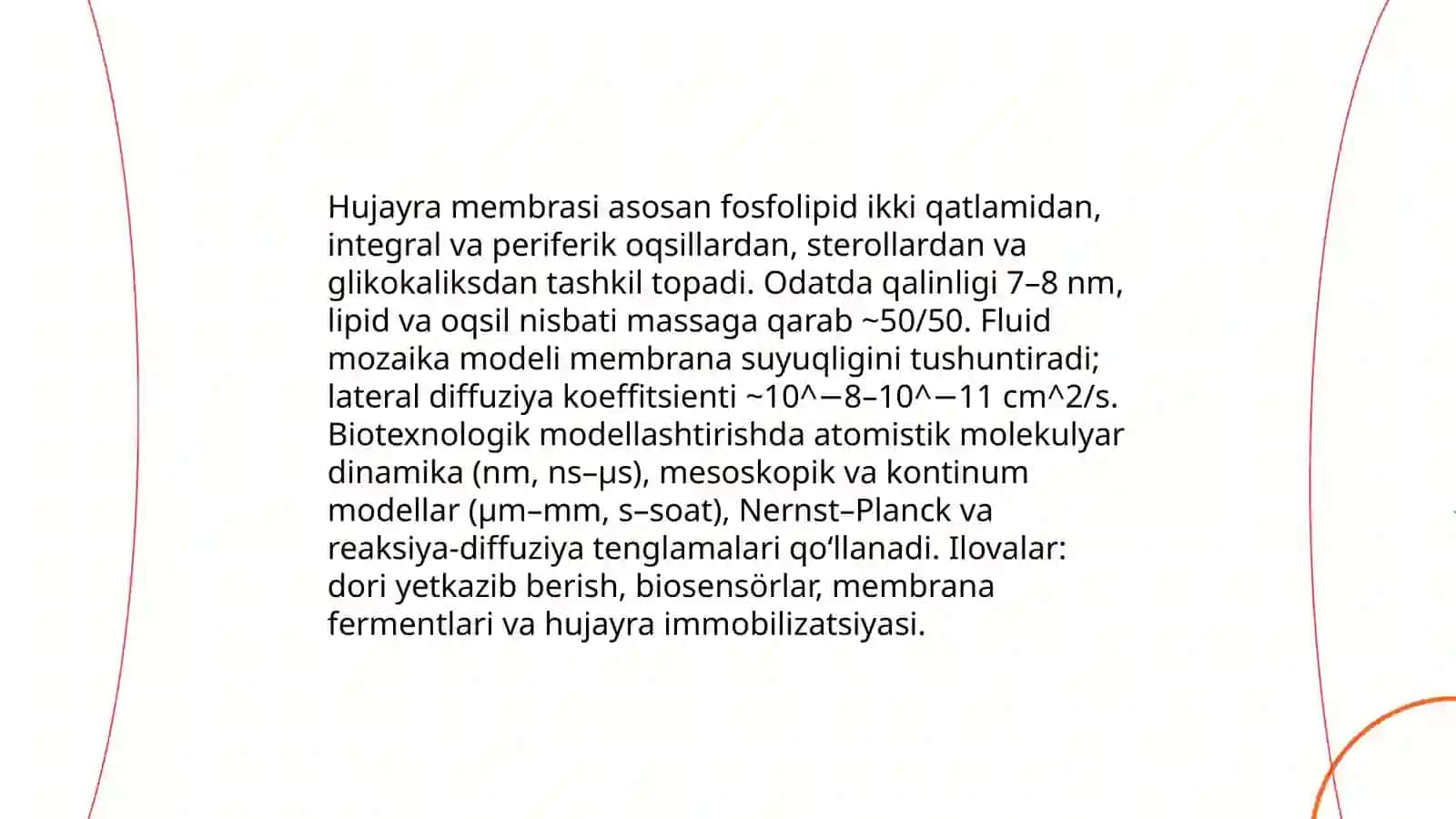 Hujayra tuzilmasi va biotexnologik jarayonlarda uning modeli 3